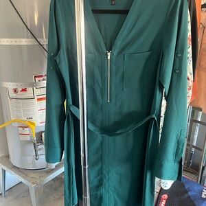 Espresso Teal Women's dress with Belt